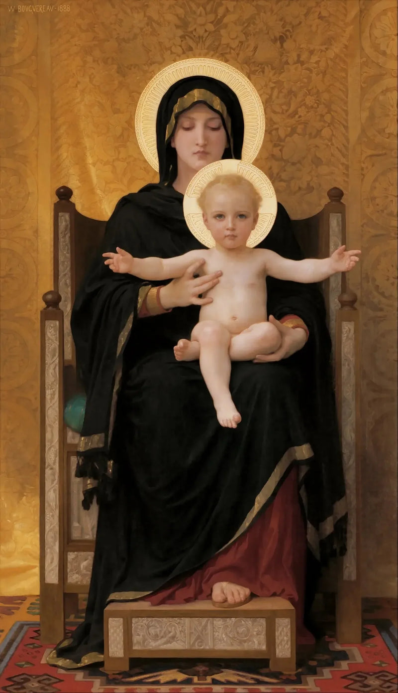 Zittende Madonna - Bouguereau