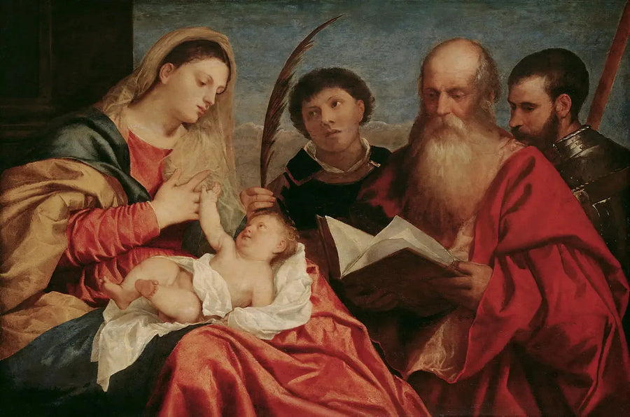 Madonna met heiligen - Titiaan