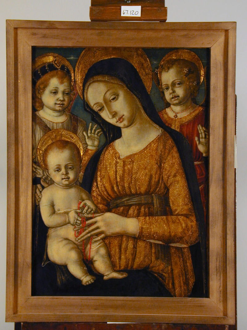 Madonna met kind en engelen - Matteo di Giovanni