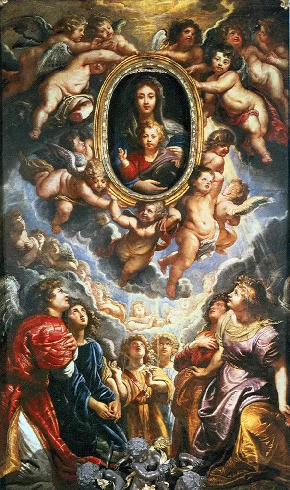 Madonna della Vallicella vereerd door de engelen - Peter Paul Rubens