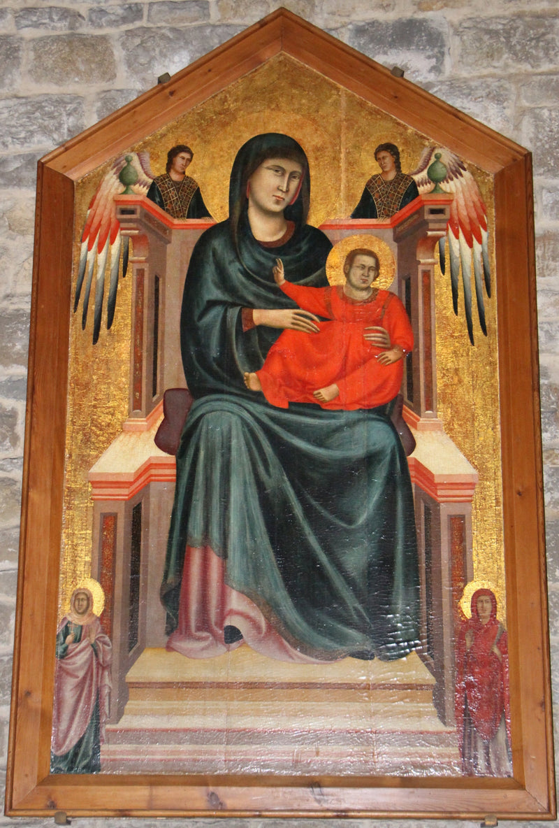 Maesta met engelen en heiligen - Meester van Sint Cecilia
