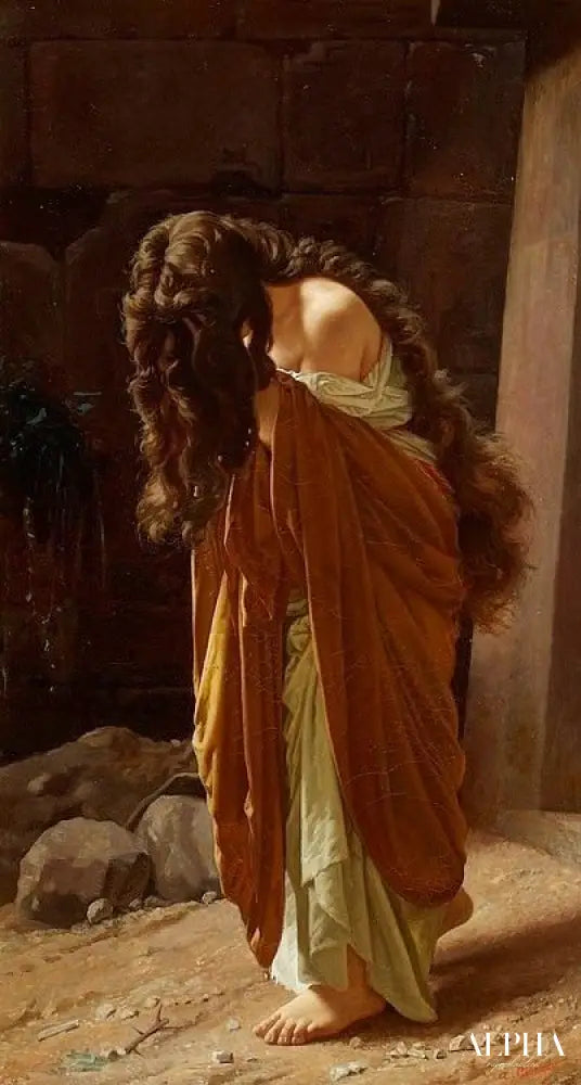 Magdalène pénitente - Antonio Ciseri - Reproductions de tableaux et peintures haut de gamme