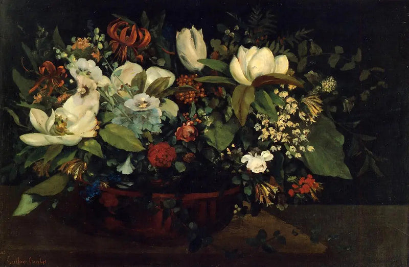 Magnoliabomen - Gustave Courbet