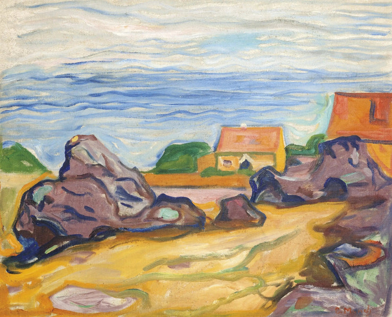 huis in Borre - Edvard Munch