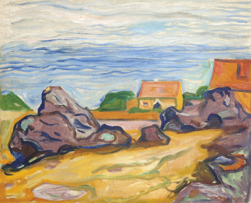 huis in Borre - Edvard Munch