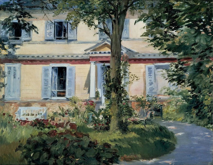Huis in Rueil - Édouard Manet