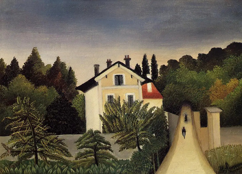 Huis aan de poorten van Parijs - Henri Rousseau
