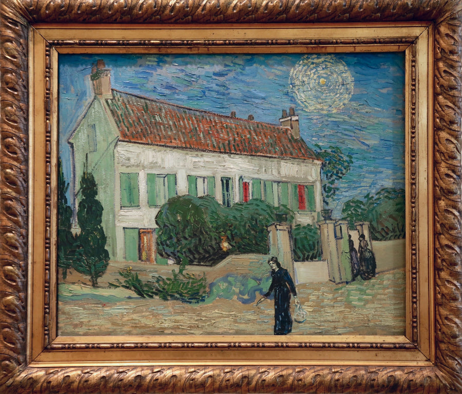 Het Witte Huis, 's nachts - Vincent van Gogh