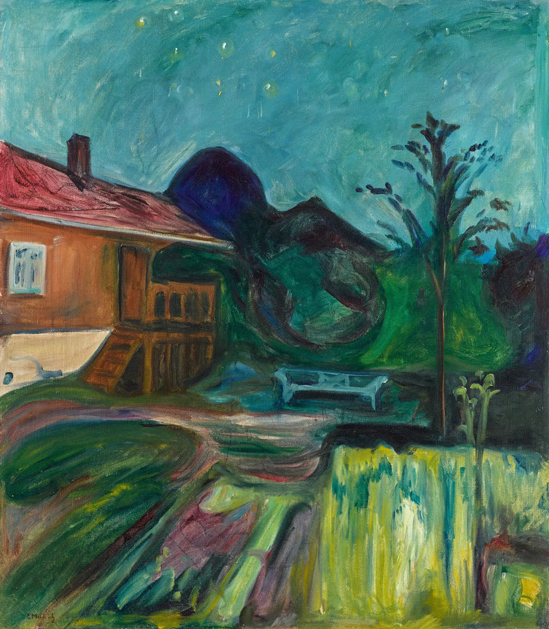 huis in de zomernacht - Edvard Munch