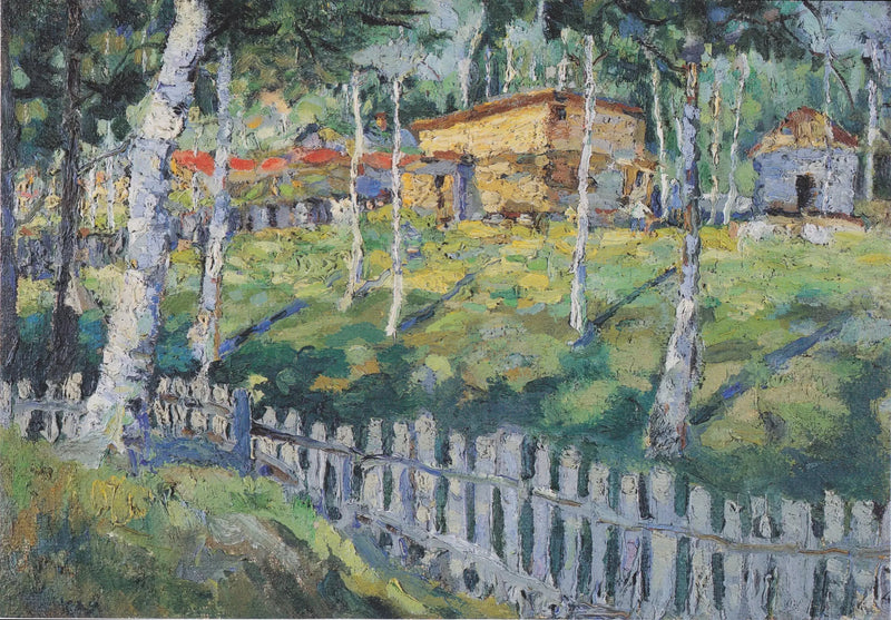 Huis in een binnenplaats - Kazimir Malevich