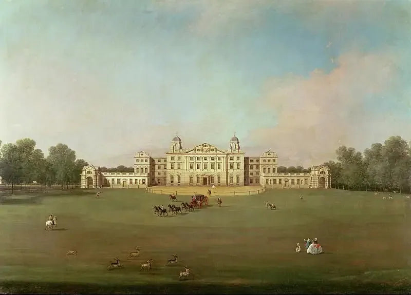 Maison de Badminton vanaf het Badmintonpark - Canaletto

Source:
Maison de Badminton depuis le Parc de Badminton - Canaletto
