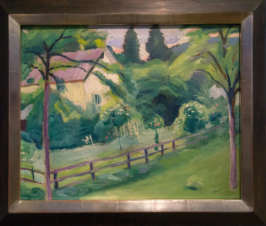 Landhuis met tuin - August Macke