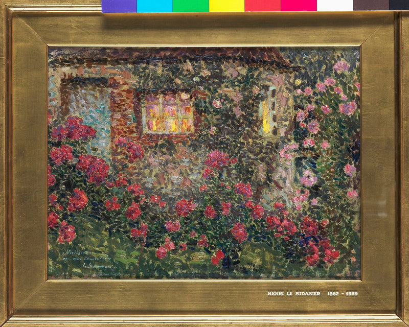 Landhuis tussen de rozen - Henri Le Sidaner
