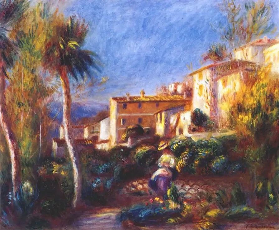 Posthuis in Cagnes - Pierre-Auguste Renoir