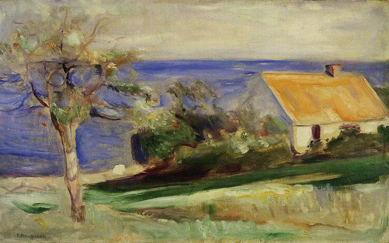 huis van Morten Damme nabij Åsgardstrand - Edvard Munch