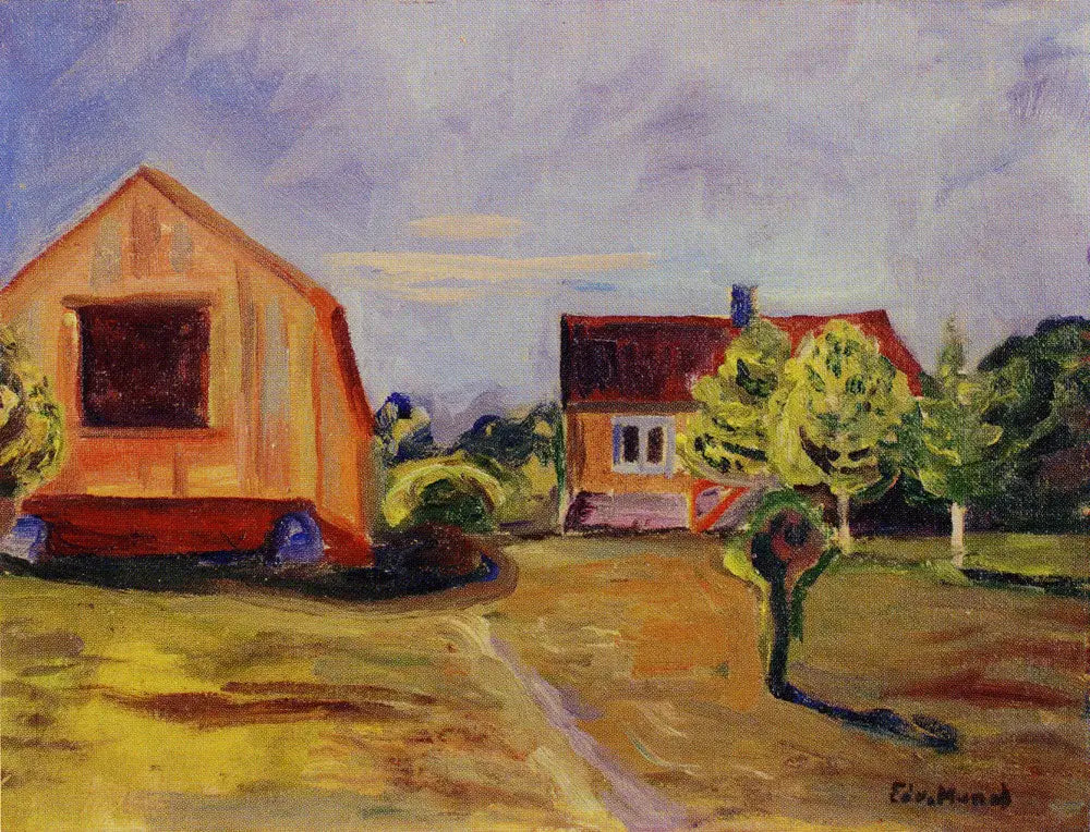 maison et studio de Munch à Åsgardstrand - Edvard Munch image 1 reproduction de peinture à l’huile