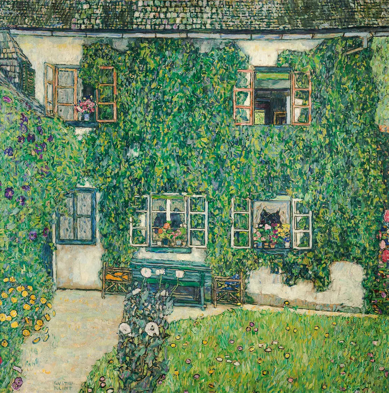 Boswoning in Weissenbach - Gustav Klimt