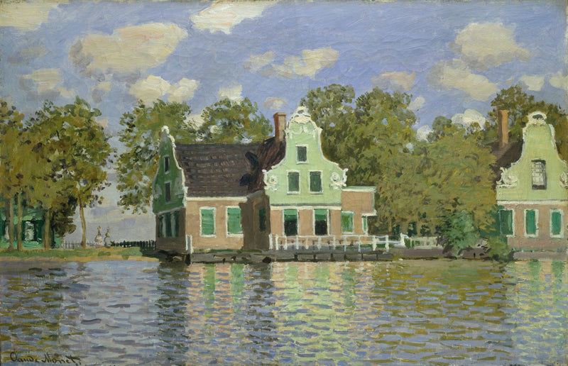 Huizen aan de oevers van de Zaan W185 - Claude Monet