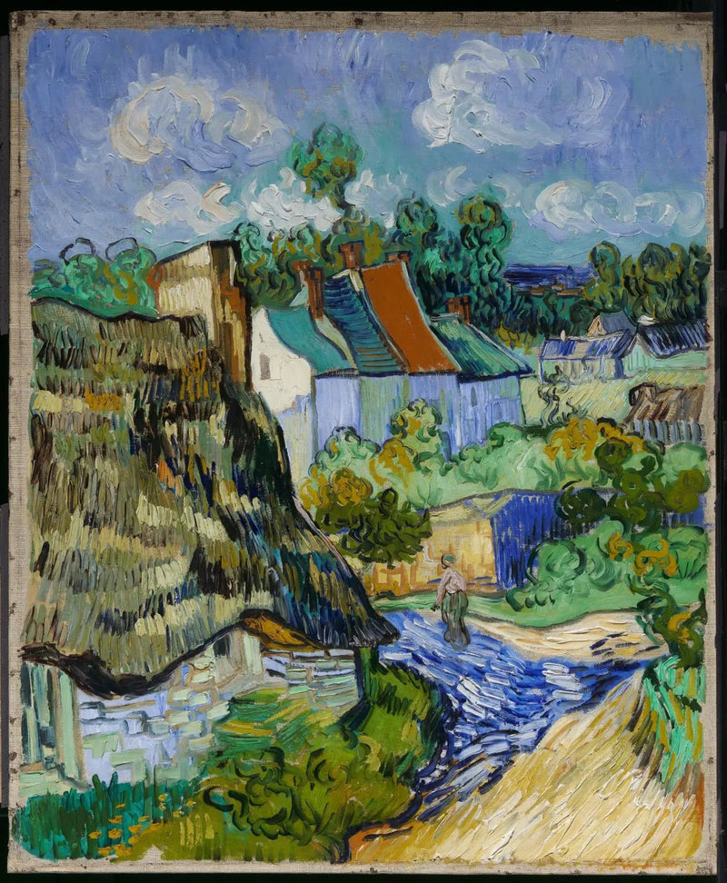 Huizen in Auvers - Vincent van Gogh