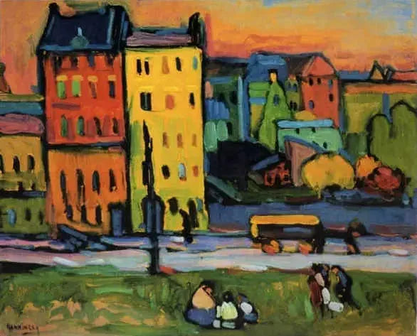 huizen in München - Vassily Kandinsky