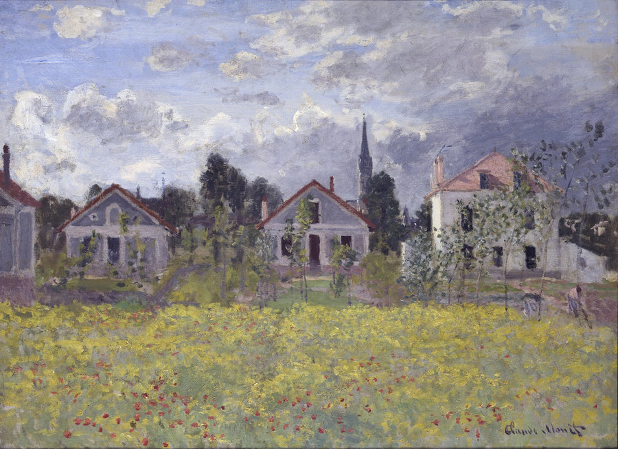 De huizen van Argenteuil - Claude Monet