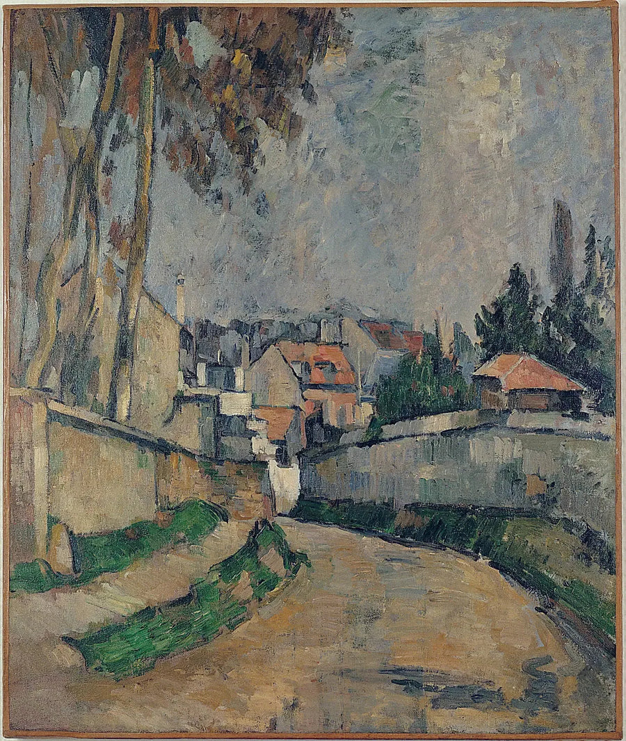 Huizen aan de kant van een weg II - Paul Cézanne