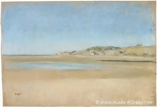 huizen aan de zee - Edgar Degas