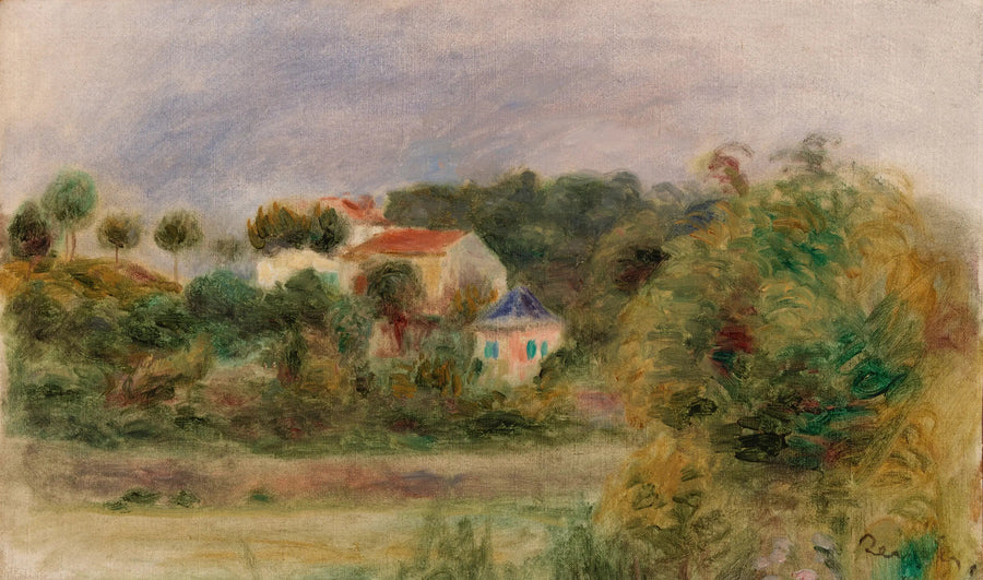 Huizen in een park - Pierre-Auguste Renoir