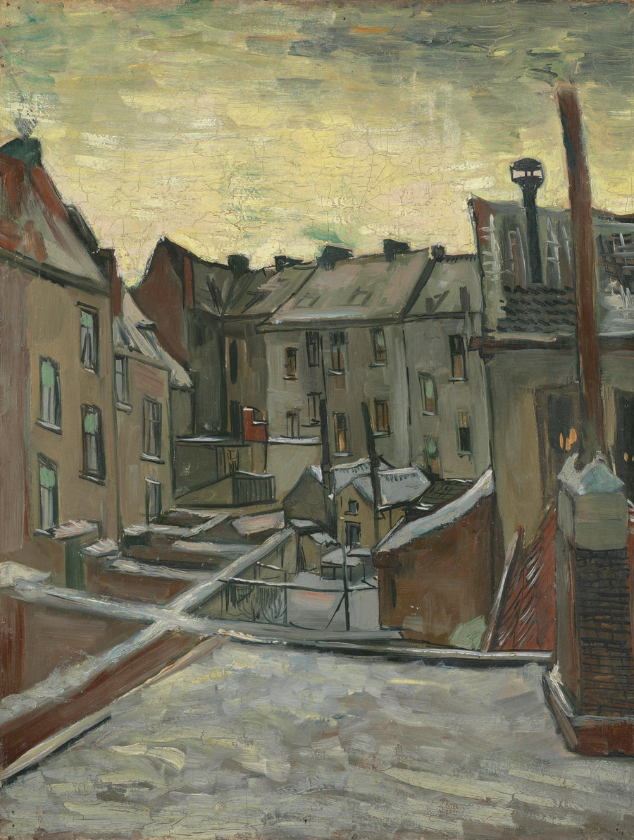 Huizen gezien van achteren - Vincent van Gogh