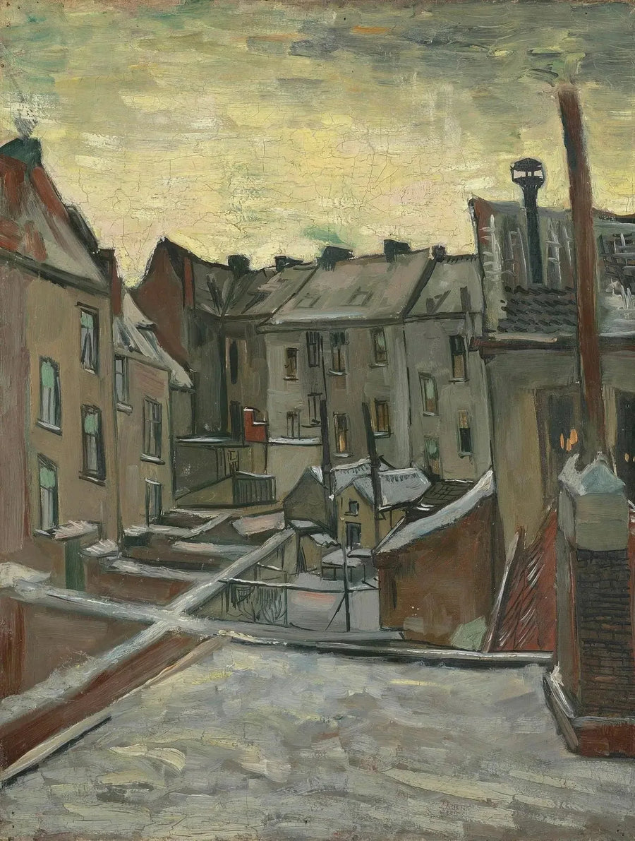 Huizen gezien van achteren - Vincent van Gogh