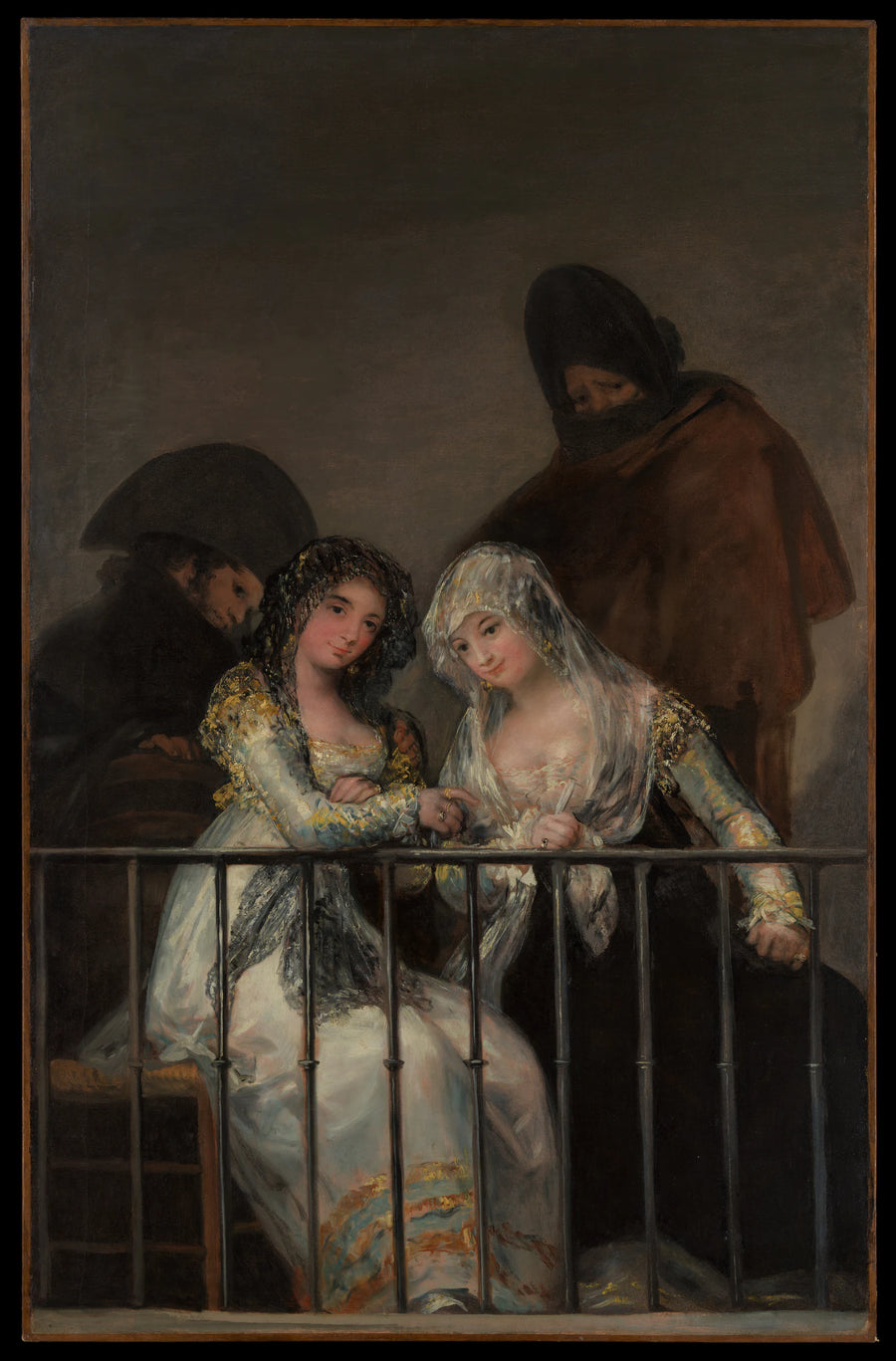 Majas sur un balcon - Goya (Francisco de Goya y Lucientes)
