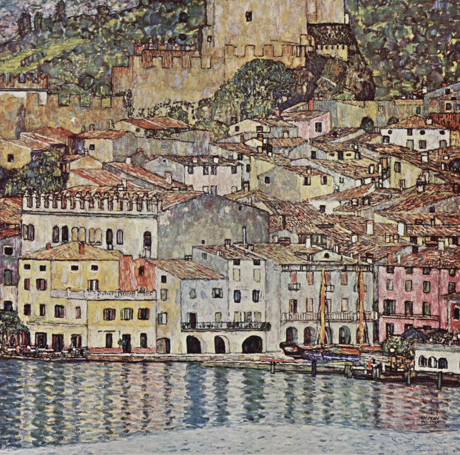 Malcesine aan het Gardameer - Gustav Klimt