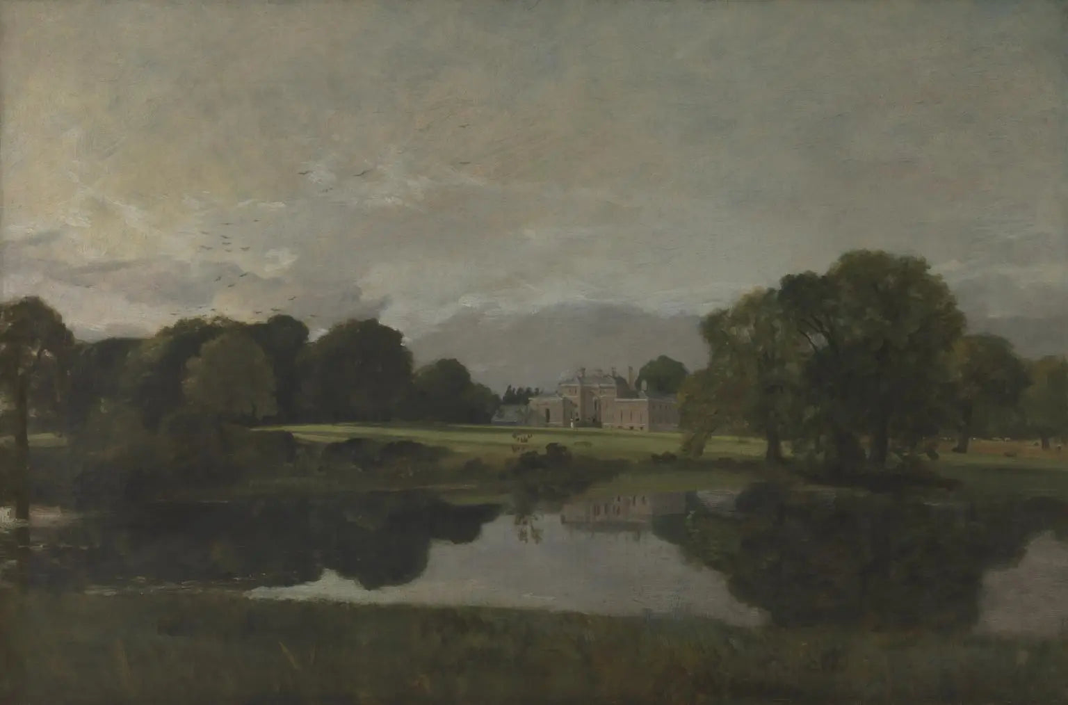 Malvern Hall, Warwickshire - John Constable image 1 copie peinte à la main à l’huile