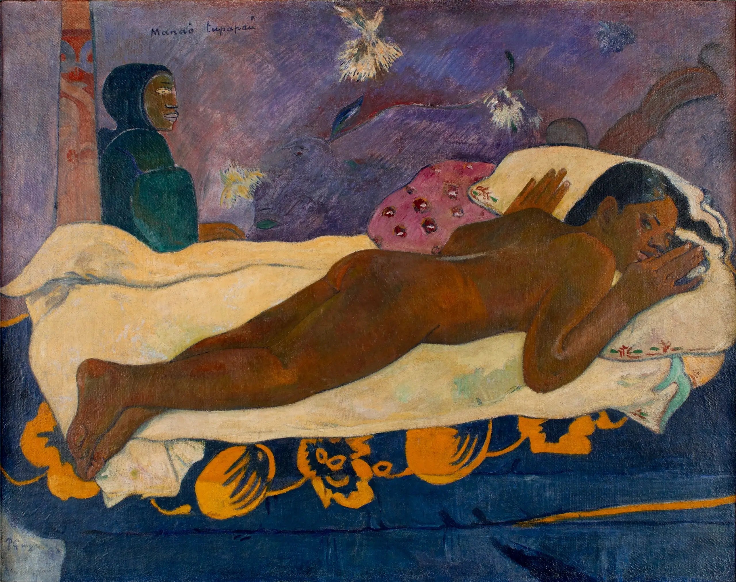 Reproduction du tableau « Manaò tupapaú - Paul Gauguin » par Alpha Reproduction en peinture à l’huile
