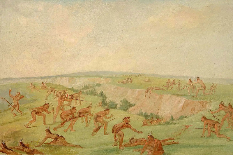 Mandan aanvallend op een Arikara-groep - George Catlin

Source:
Mandan attaquant un groupe d'Arikara - George Catlin