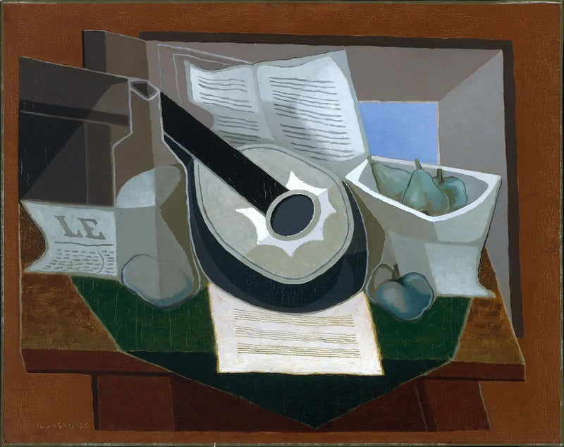 Mandoline en fruitschaal - Juan Gris