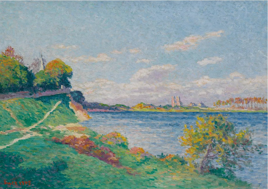 Mantes, oevers van de Seine - Maximilien Luce