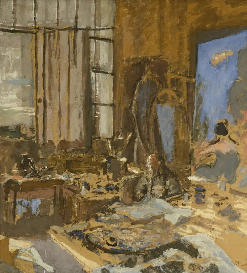 Maquette voor een portret van K.X. Roussel - Édouard Vuillard