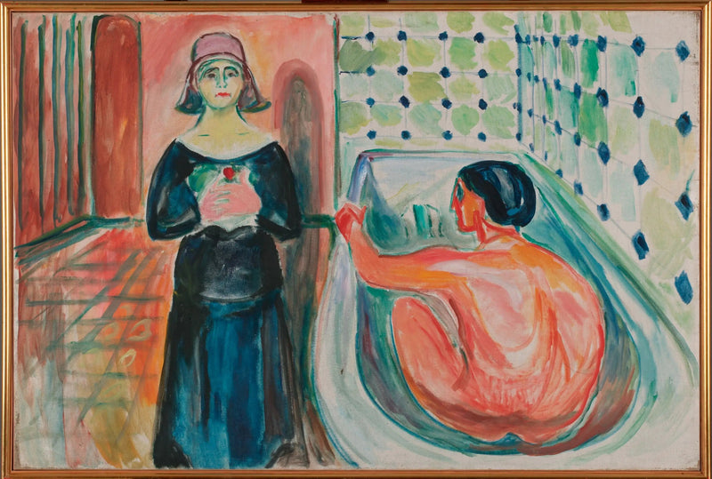 Marat in bad en Charlotte Corday - Edvard Munch