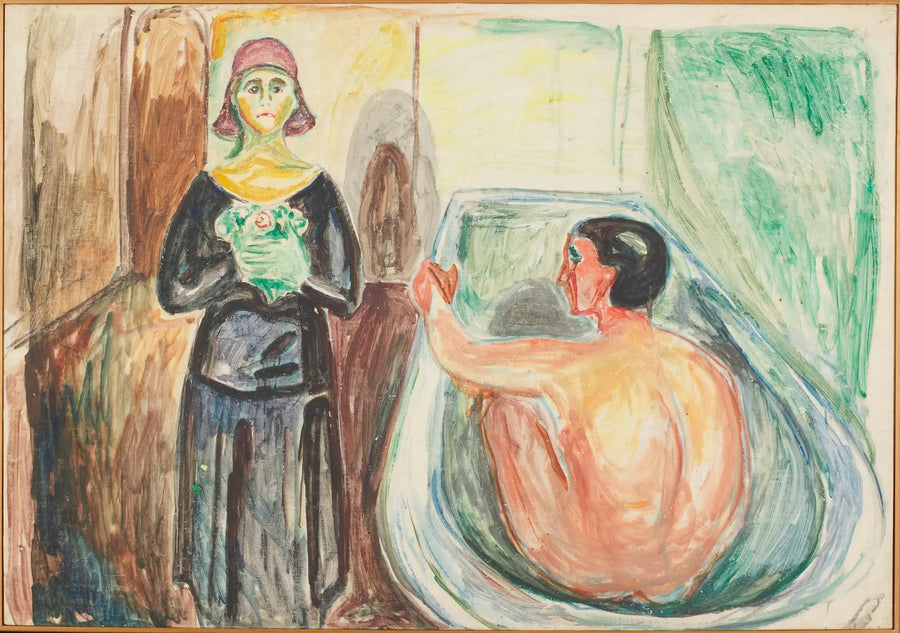 Marat in bad en Charlotte Corday - Edvard Munch