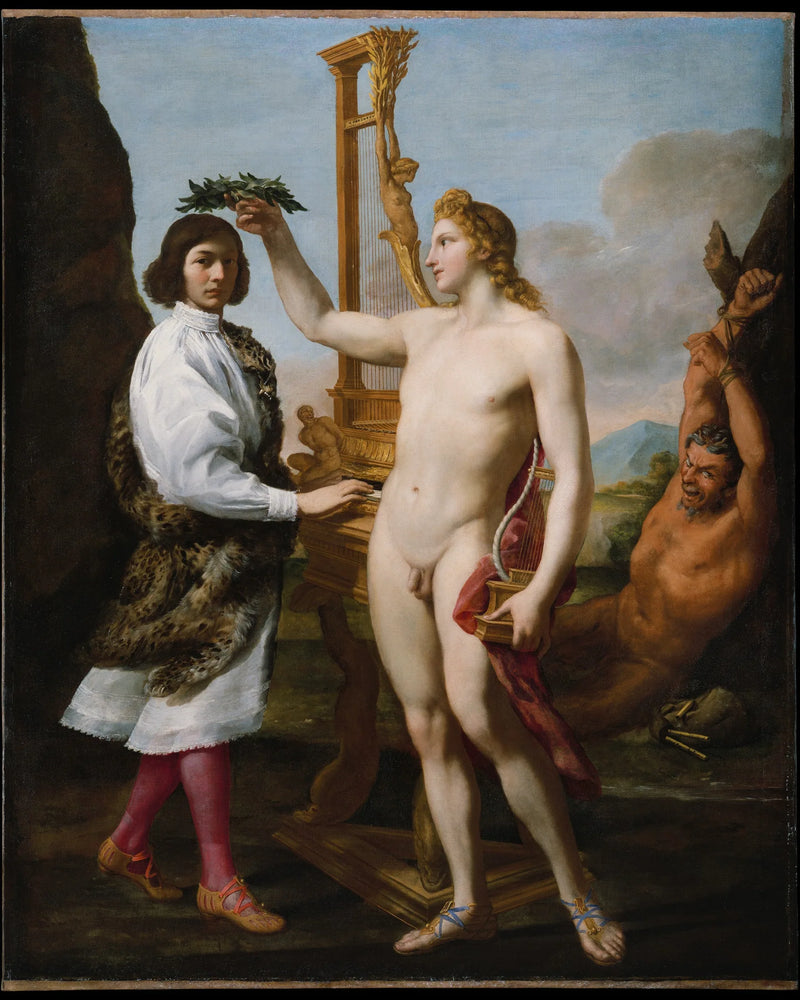 Marcantonio Pasqualini (1614-1691) gekroond door Apollo - Andrea Sacchi