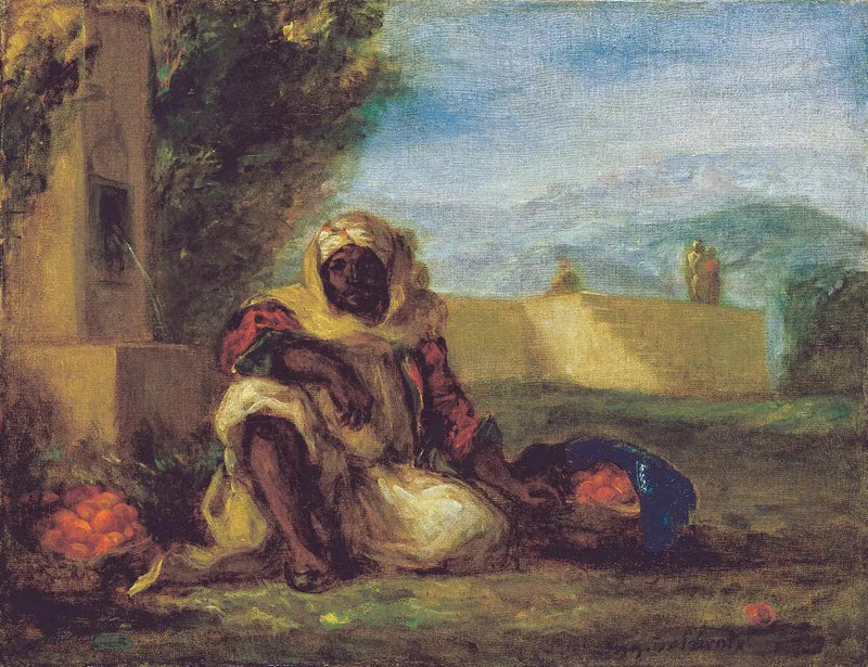 Sinaasappelverkoper in Marokko - Eugène Delacroix