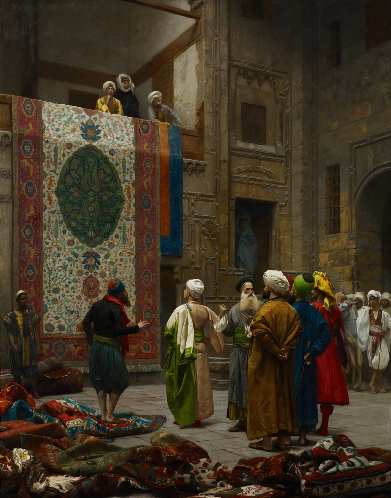 Tapijthandelaar in Caïro - Jean-Léon Gérôme