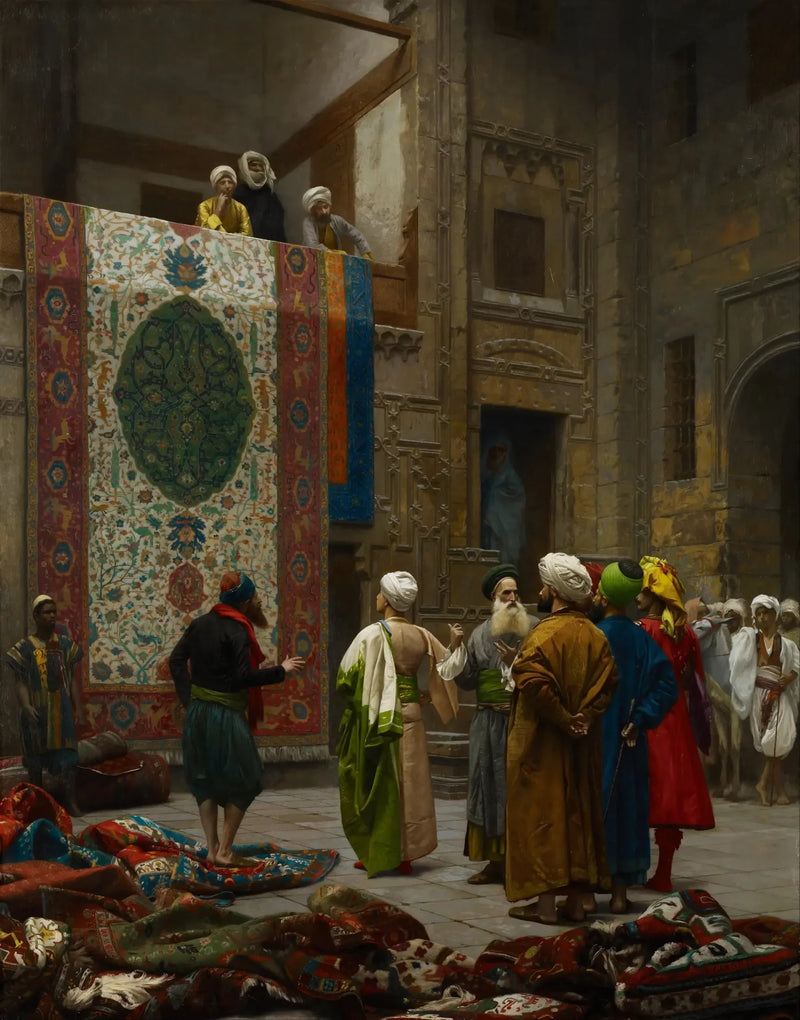 Tapijthandelaar in Caïro - Jean-Léon Gérôme