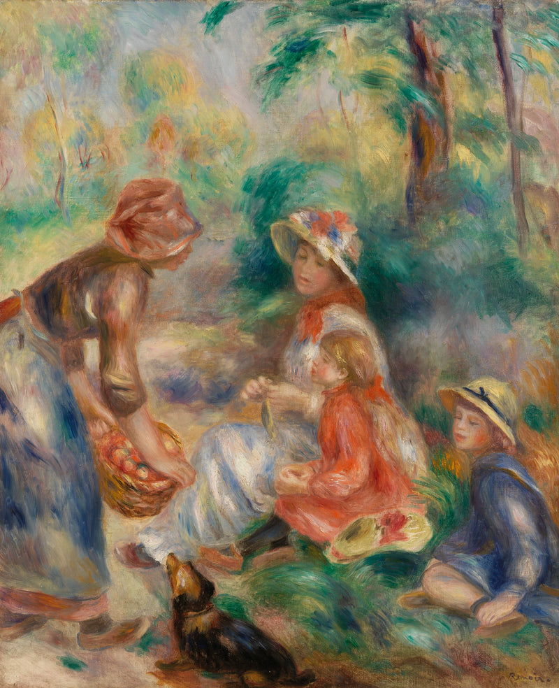 Verkoper van appels (De Appelverkoopster) - Pierre-Auguste Renoir