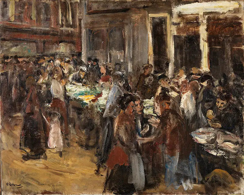 Groentemarkt in Amsterdam - Max Liebermann