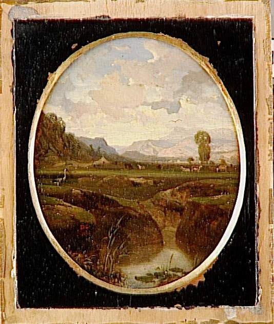De vijver. - Alexandre-Gabriel Decamps