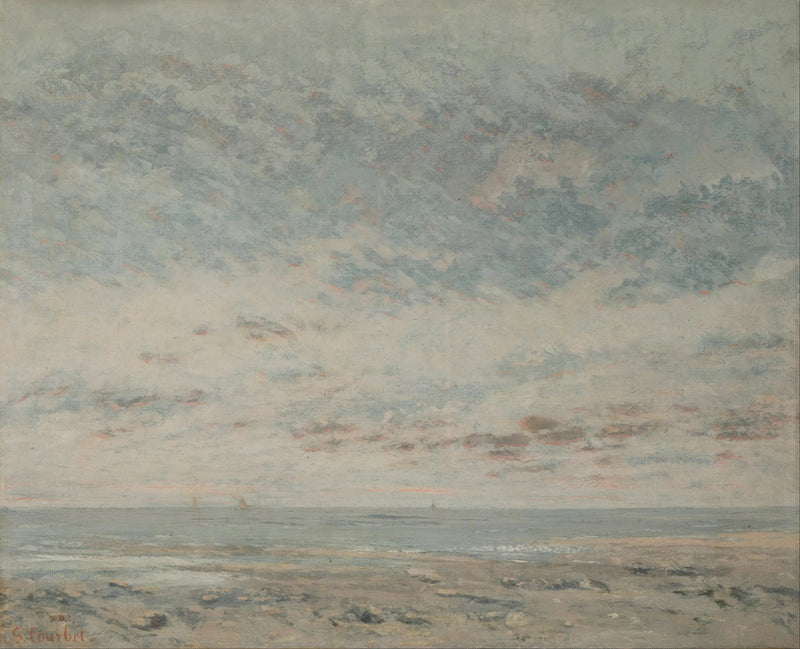 Laagwater in Trouville - Gustave Courbet
