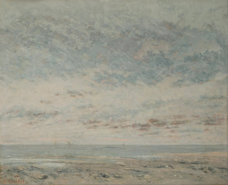 Laagwater in Trouville - Gustave Courbet