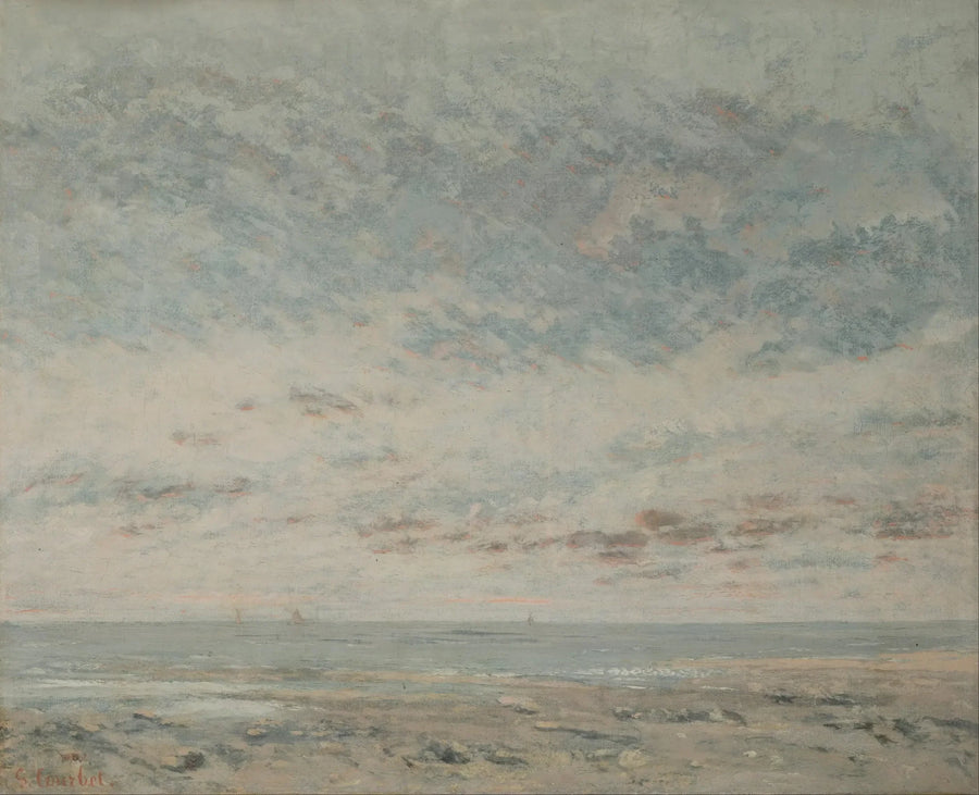 Laagwater in Trouville - Gustave Courbet